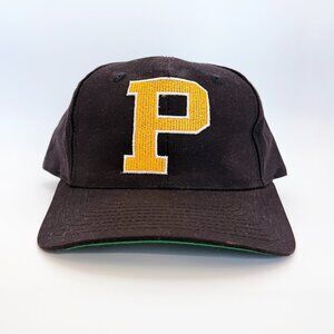 VNTG Purdue Boilermakers Front Row Snapback Hat - Green Underbrim
